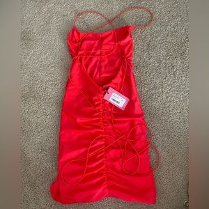 Brand New Red Edikted Dress
